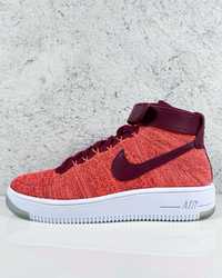 Nike Air Force 1 Flyknit Crimson Team Red