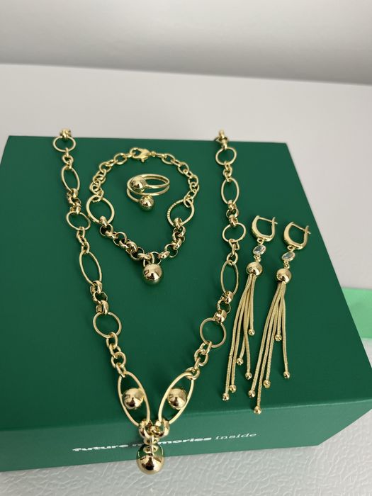 Set din inox placat cu aur