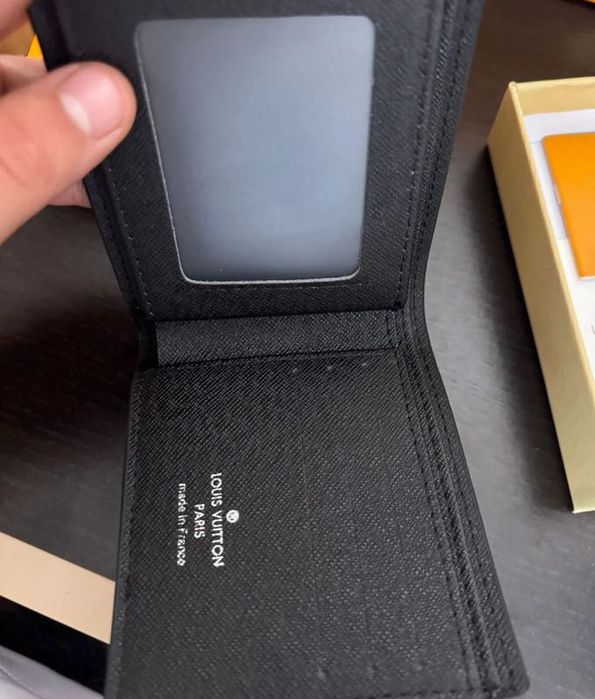 Portofel Louis Vuitton Black Leather Monogram