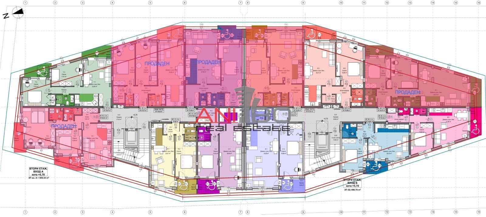 3-стаен в Перник-Ладовица площ 102м2 цена 132095€