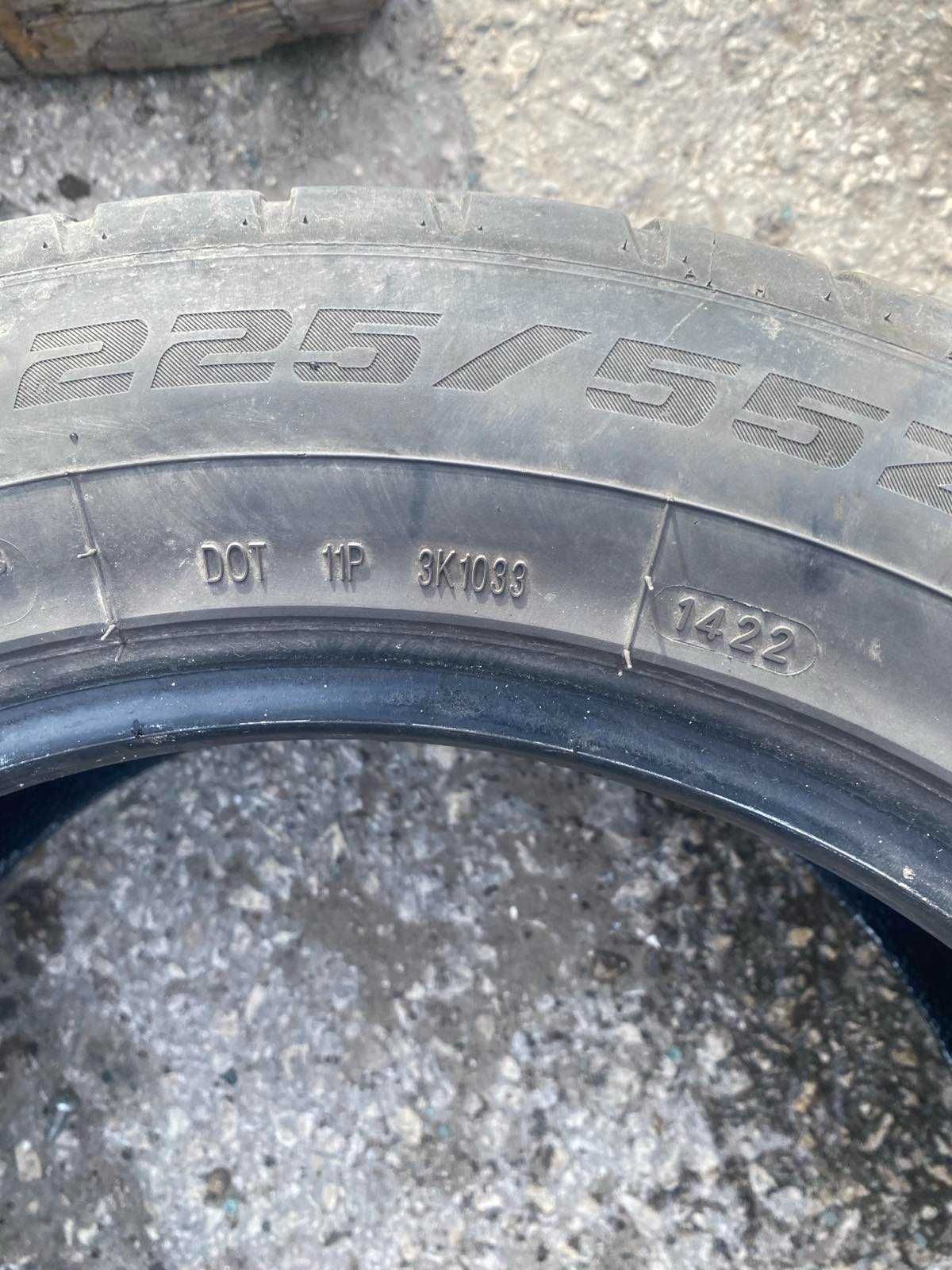2 броя Летни Гуми Powertrac 225/55 R17 DOT 1422 ном 105