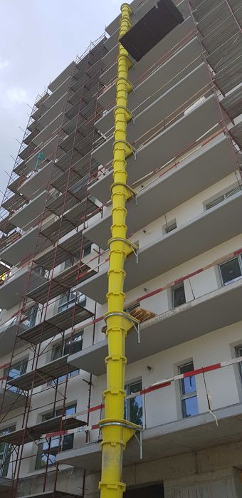 Tubulatura evacuare moloz, jgheaburi evacuare, sitem evacuare moloz