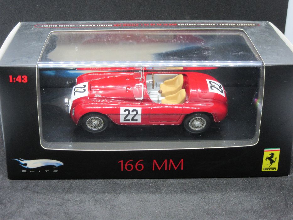 Macheta Ferrari 166 MM Hotwheels Elite 1:43