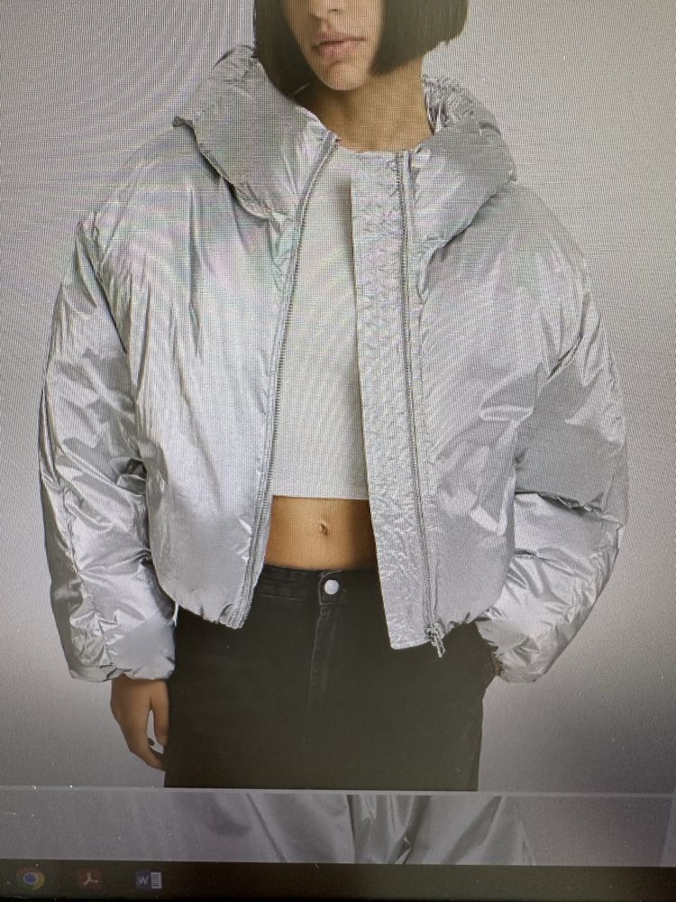 Сребристо яке Bershka