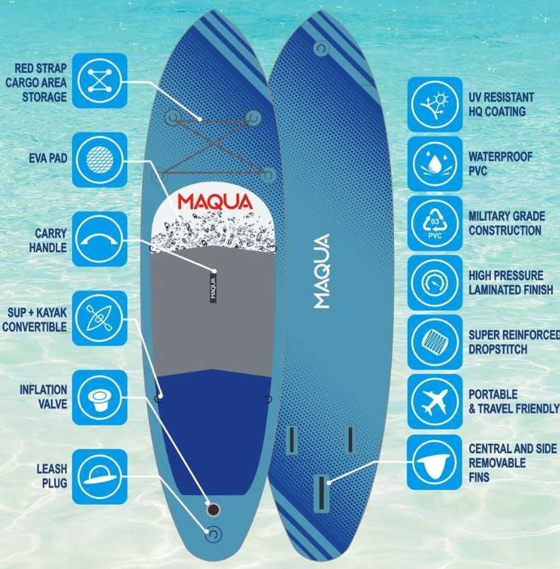 Placa gonflabila Stand Up Paddle MAQUA Rocket