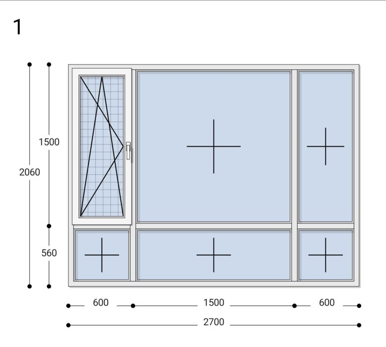 Продам Балконную раму с стеклом