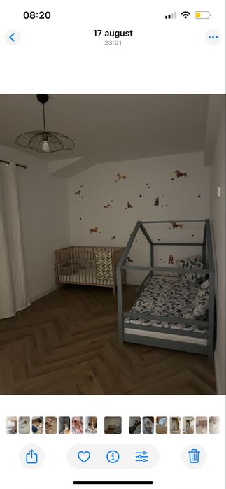 Pat stil căsuță pentru copii