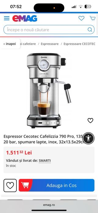 Espressor Cecotec Cafelizzia 790 Pro