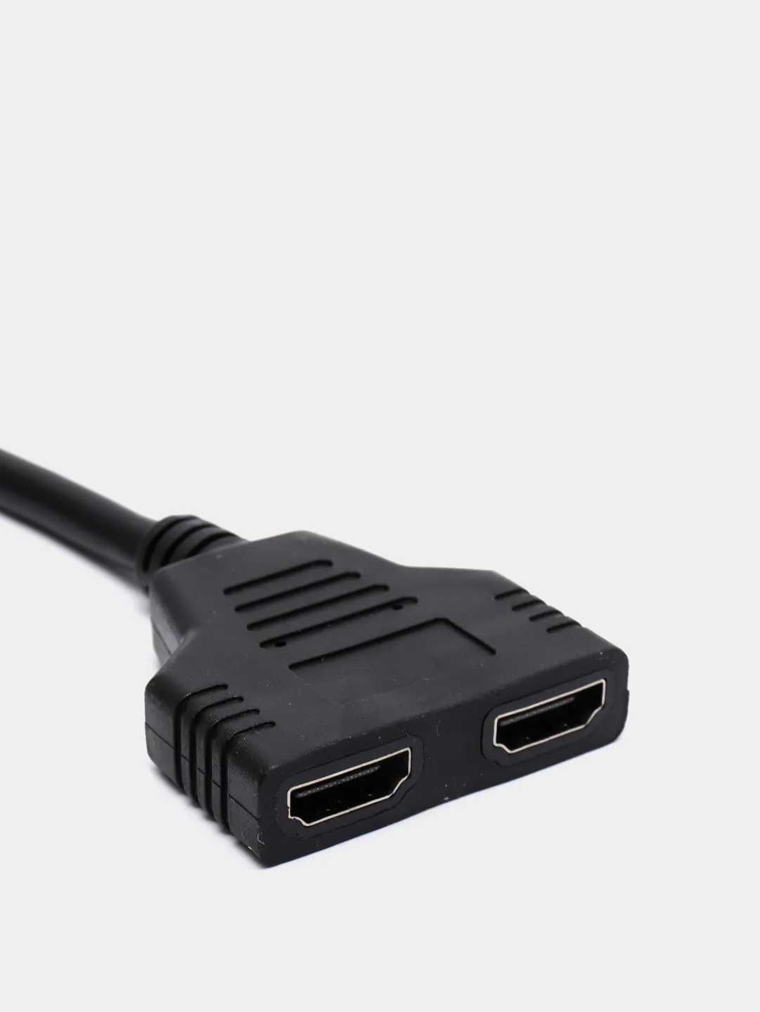 Кабель разветвитель HDMI (сплиттер) на 2 порта, 1 вход 2 выхода, 30 см