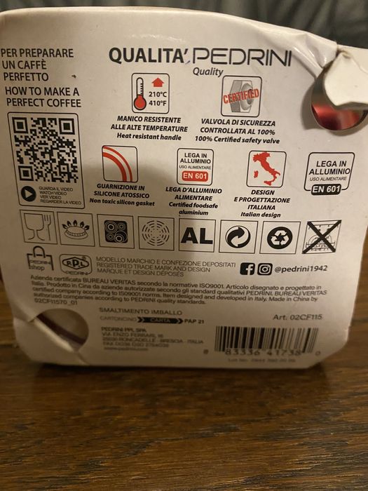 Cafetiera Pedrinii