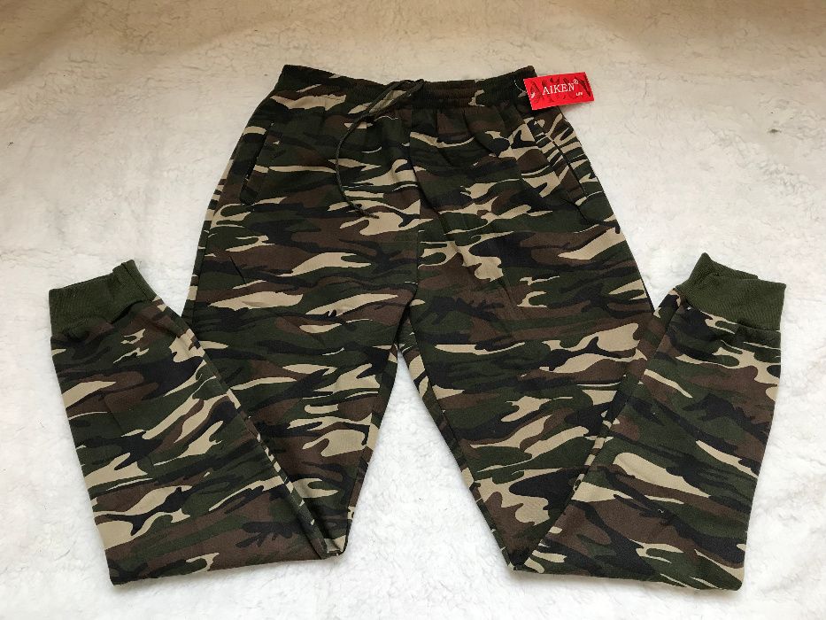 Pantaloni lungi army camuflaj barbati sport trening buzunare
