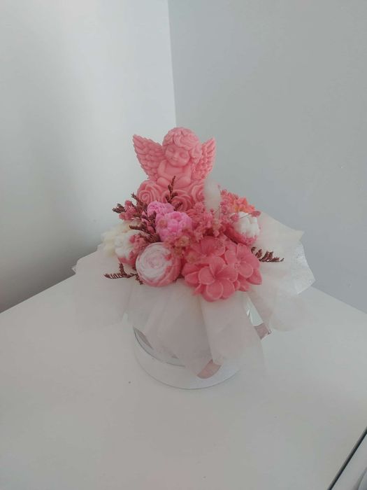 Aranjamente Crăciun din ceară de soia