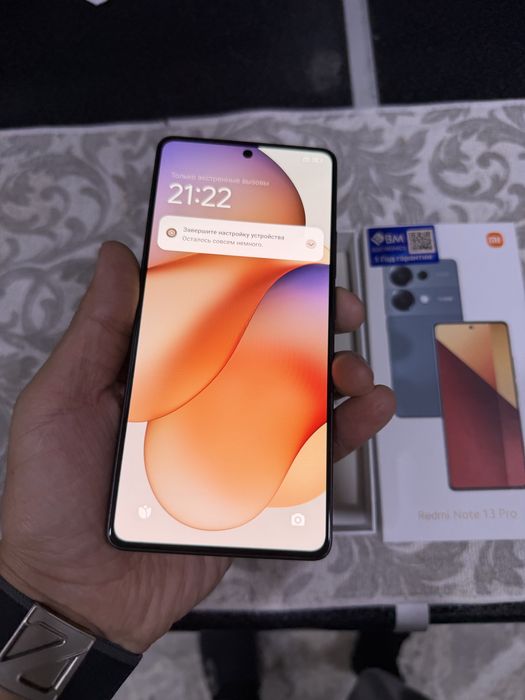 Redmi not 13 pro pamit 8.256g holati ideal karopka dak kamplekt