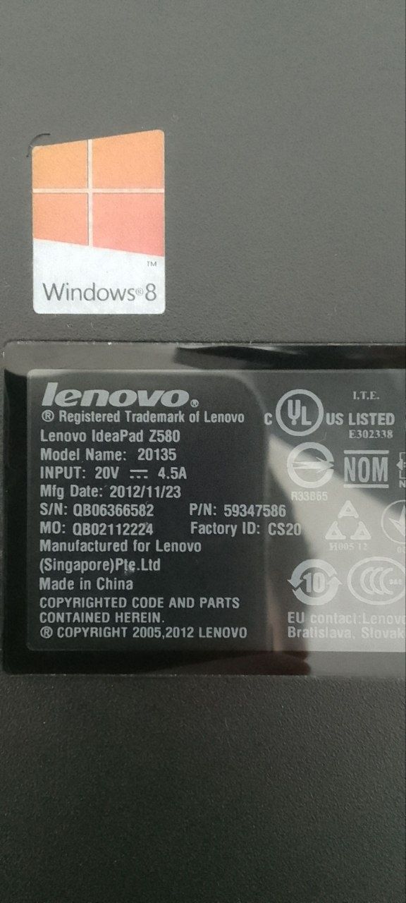 Ноутбук Lenovo (оригинал)
