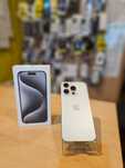Iphone 15 PRO - 256Gb, Factura-Garanție-Rate- Bateria 95%- Alb