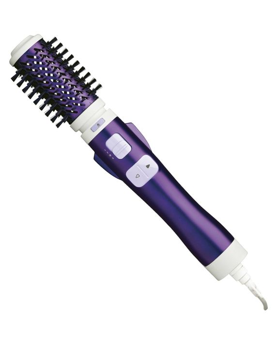 Perie rotativa Rowenta CF9320, 1000 W, Dubla Ionizare, Mov/Alb