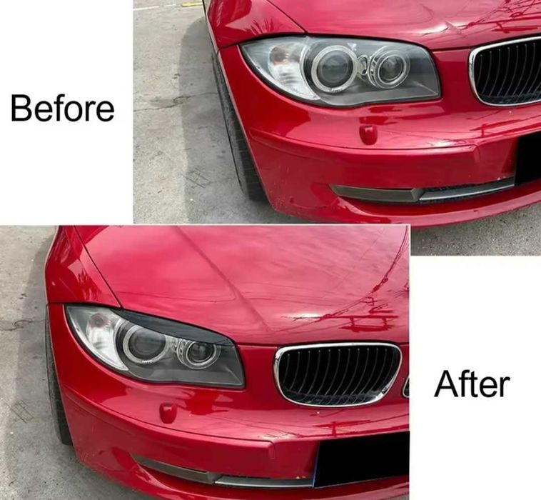 Вежди за фаровете за БМВ BMW E87 E81 E82 E88 пиано лак черни