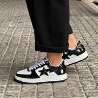 Кроссовки A Bathing Ape Bape Sta Low White Black