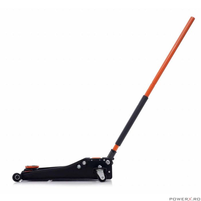 Cric hidraulic tip crocodil 3.5 tone, cu roti, 75-505 mm, 2 cilindrii,