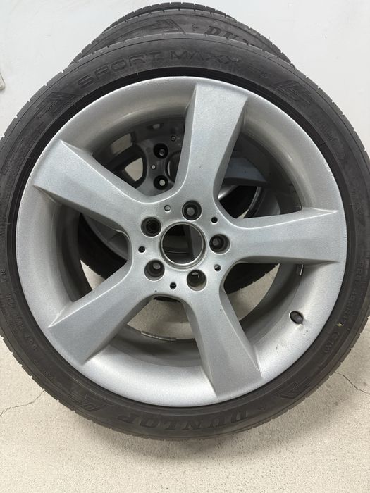 4 оригинални джанти за Мерцедес Ц класа спорт пакет с гуми Дънлоп