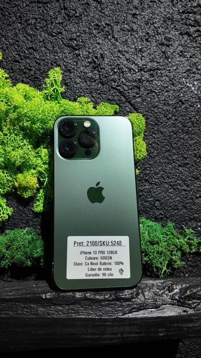 iPhone 13 Pro 128gb Green Neverlocked Bat 100%/Fact+Garantie