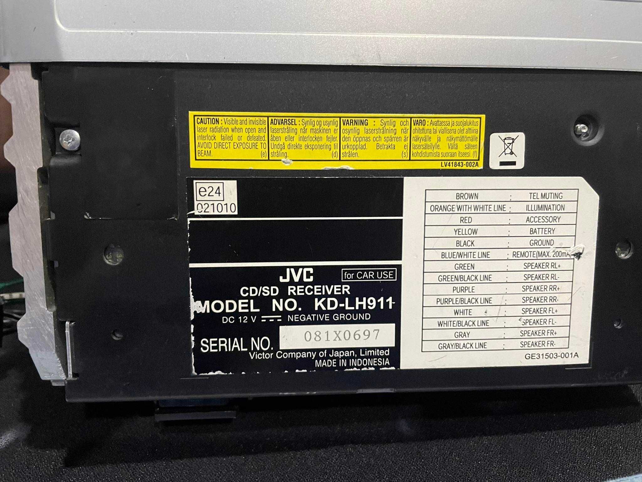 jvc kd-lh911 sd card