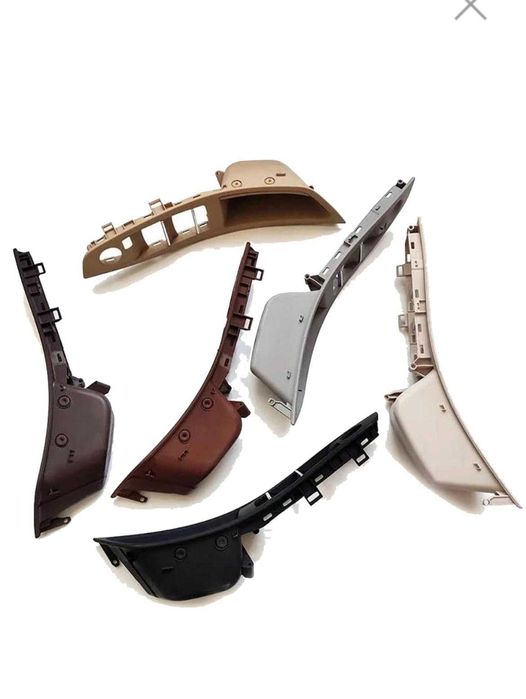 Mâner interior usa sofer stanga rosu maro BMW seria 5 F10 F11 F18