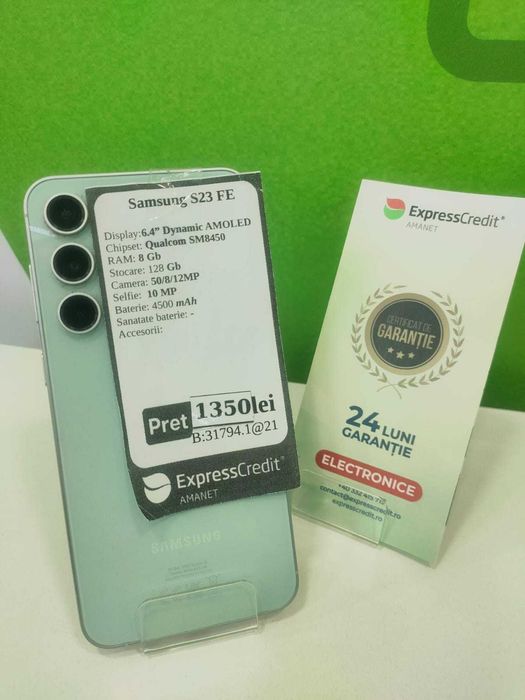 Samsung S23 FE Garantie 2 ani! (ag27 Gara 2)