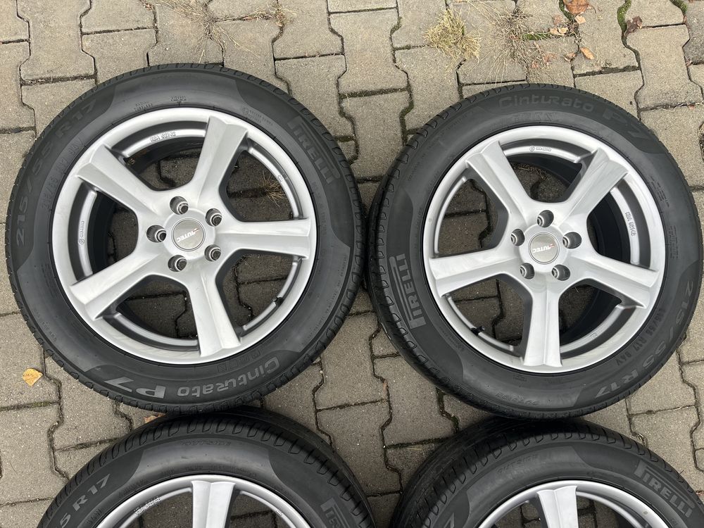 Jante aliaj 5x112mm, anvelope 215/55 R17, VW, Seat, Skoda, Audi