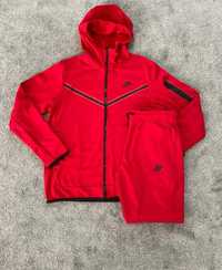 Trening NIKE Tech Fleece Red | Set complet | Bumbac