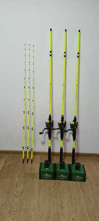 SET 3 Lansete Feeder 2.7m ROBINHAN Bolentino + 3 Muinete QFC5000