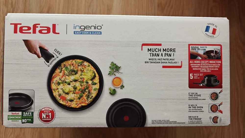 Set vase TEFAL 5 Piese Easy Cook & Clean Starter Kit L1539543 16-28cm