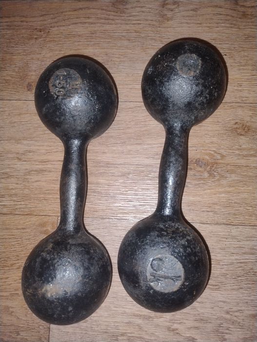 Продам две гантели по 8 кг