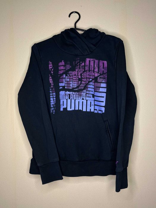 Puma Big Logo Purple Hoodie Дамско Горнище