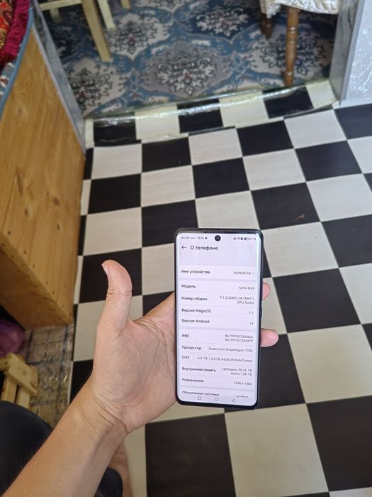 Honor 50 8/128gb sotiladi snapdragon 778G pubg 60fps