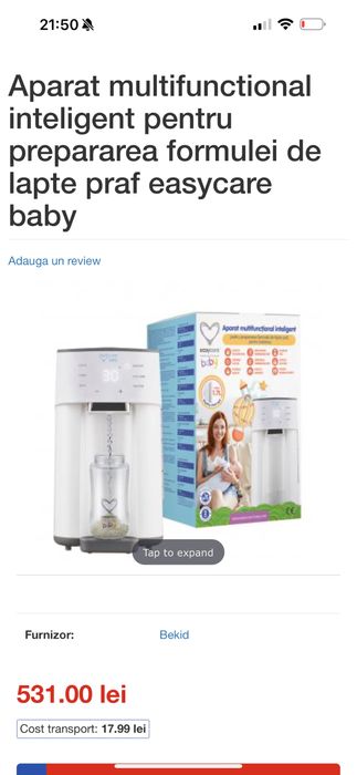 Aparat multifunctional pentru preparerea formulei de lapte praf