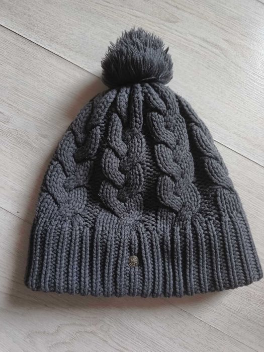 Fes Caciula Beanie Hat One Size Watch Cap Skull Cap Lined Pom On Top