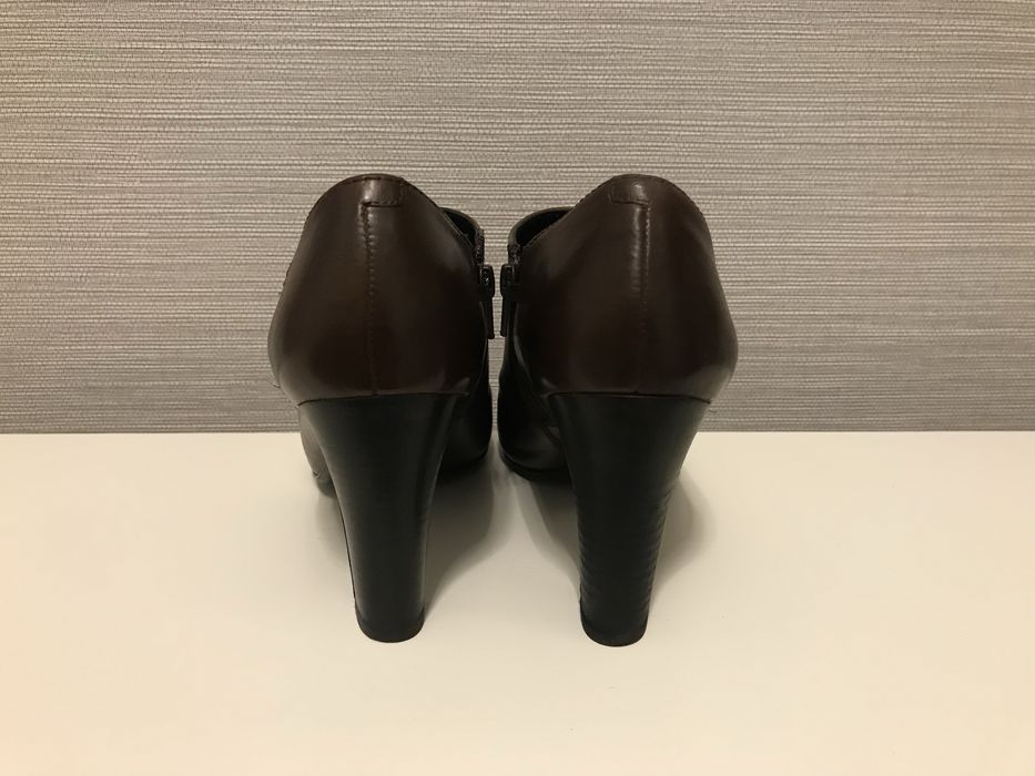 Ботуши естествена кожа н.40 черни