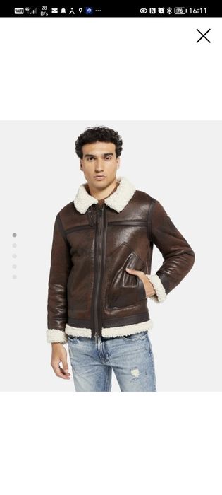 Geaca imitație piele Guess