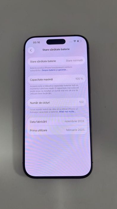 Telefon mobil Apple iPhone 16 Pro, 128GB, 5G -A-