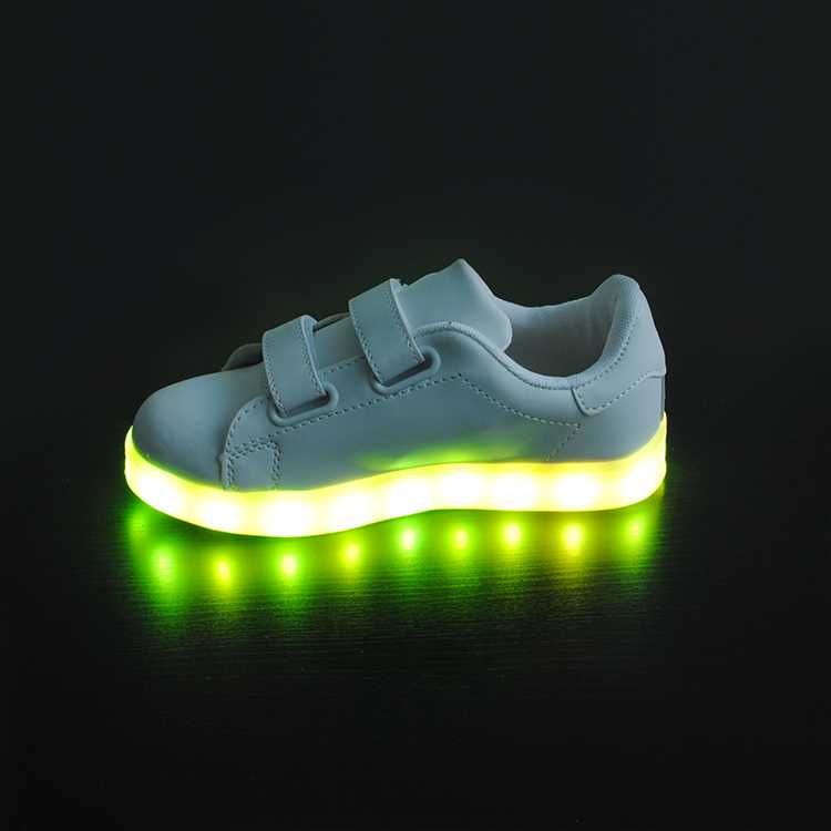 Adidasi cu LED / Leduri albi pentru copii, Unisex