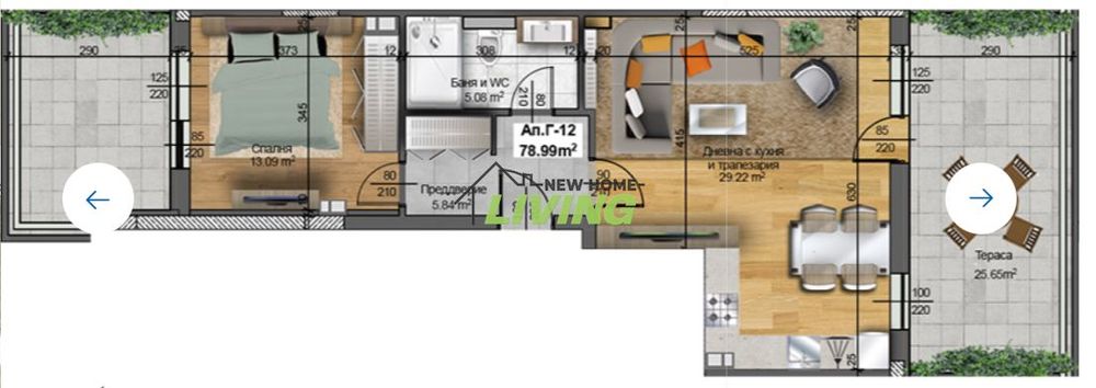Продава се Двустаен апартамент в Пловдив, Христо Смирненски - 79 кв.м за 1730 €/кв.м - Снимка #1