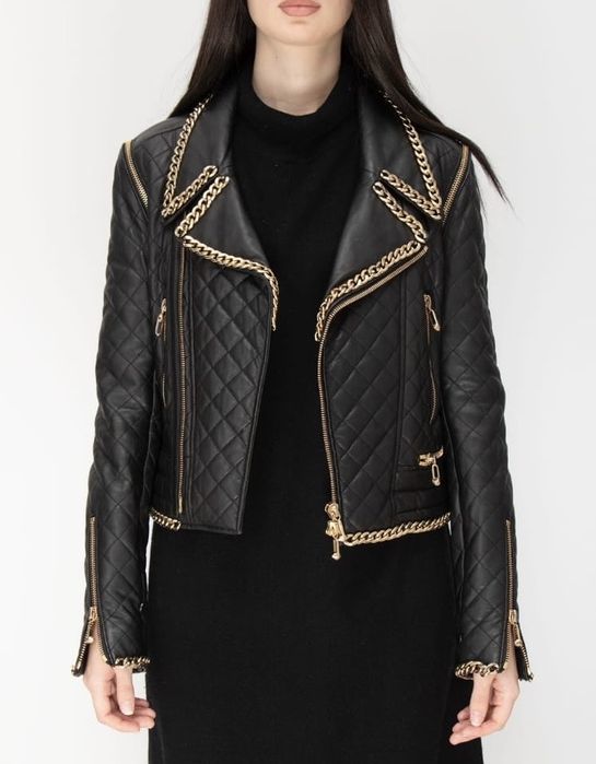 Кожаная куртка Philipp Plein (оригинал)