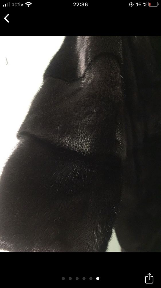 Норковая элитная шуба BLACK NAFA MINK