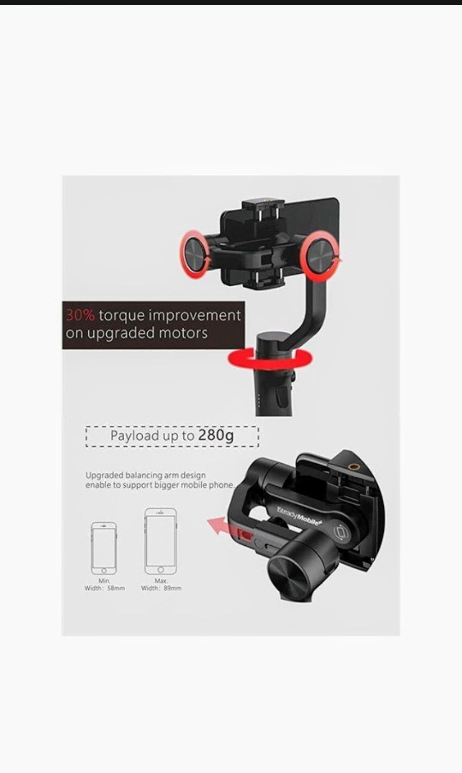 Sistem stabilizator imagine, Gimbal Hohem, iSteady Mobile +, 3 Axe