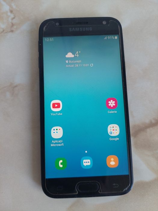 Vând Samsung Galaxy J3 2017 DUOS Negru [cu trei probleme] //poze reale