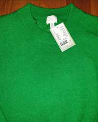 Vand pulover pufos, verde intens Xl