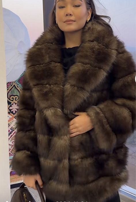 Продам эко шуба из натуральной козьей шерсти