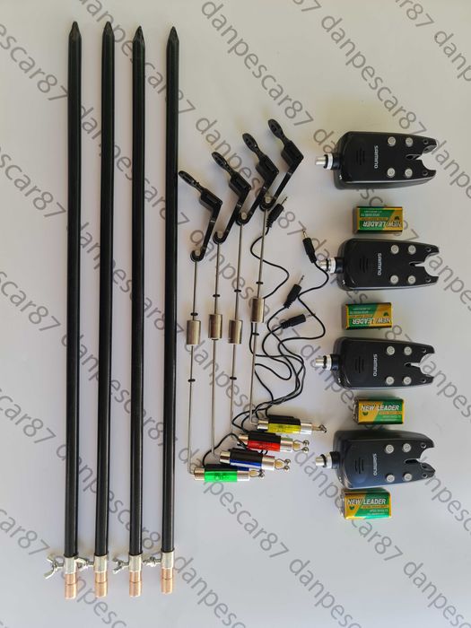 Set 4 Avertizori digitali TLI05 cu 4 swingere cu iluminare si 4 Tije