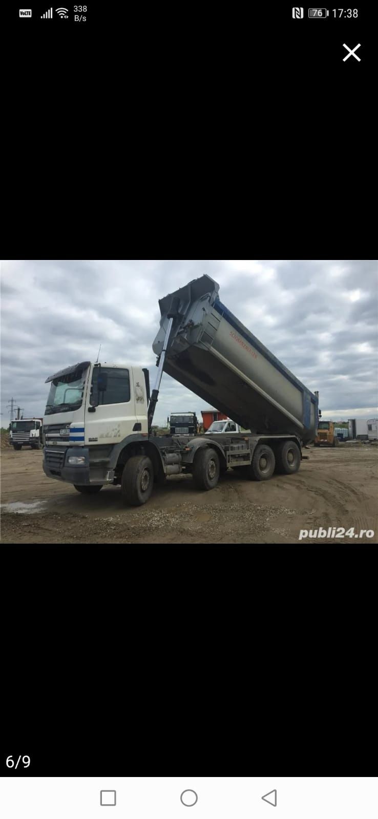 Daf cf 430 8x4 Bena schwarzmuller 18 mc